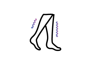 Icono de dolor irradiado a las piernas