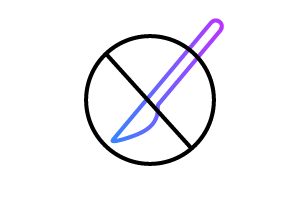   No scalpel icon